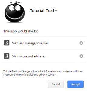 gmail Autentication Form